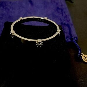 Tory Burch classic logo hinge bracelet